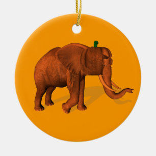 Halloween Elephant Ceramic Ornament
