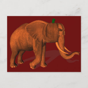 Halloween Elephant Postcard