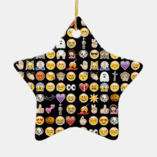 halloween emoji ceramic tree decoration
