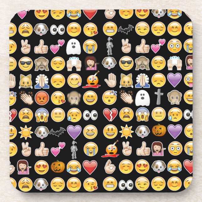 halloween emoji coaster (Front)