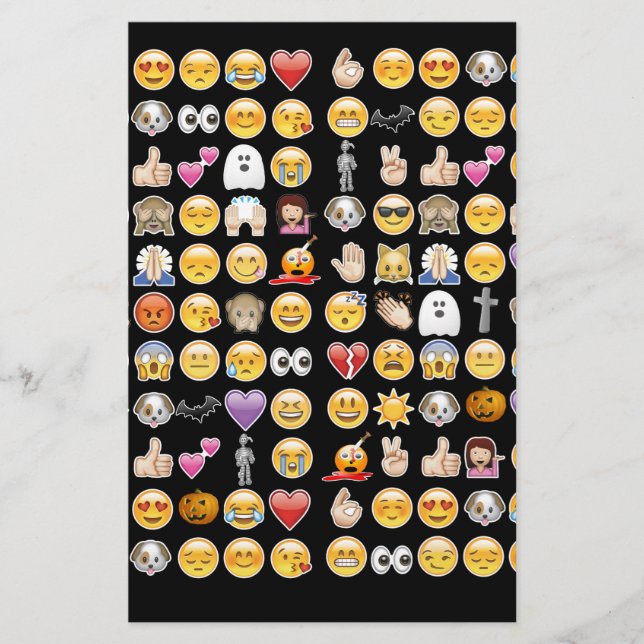 halloween emoji stationery (Front)