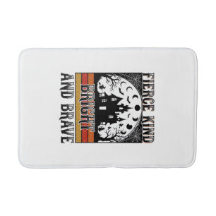 Halloween Empowerment Shirt Brave Vintage Witchy D Bath Mat