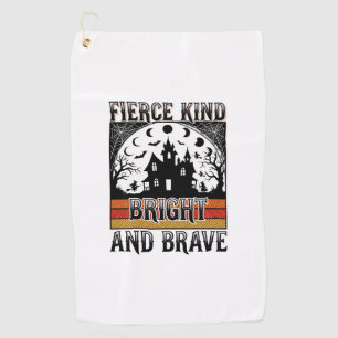 Halloween Empowerment Shirt Brave Vintage Witchy D Golf Towel