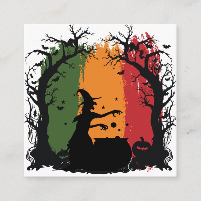 Halloween Enclosure Card (Front)