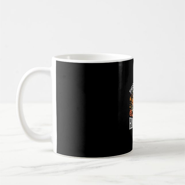 Halloween Engineer Pumpkin Vector Coffee Mug (Left)
