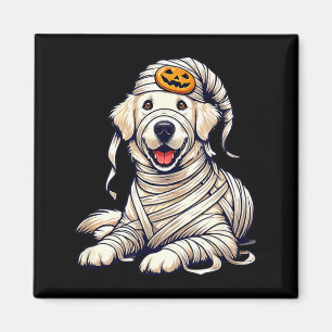 Halloween English Cream Golden Retriever Dog Cute Magnet