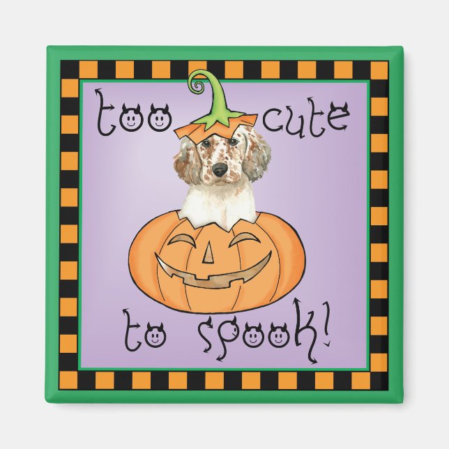 Halloween English Setter Magnet (Front)