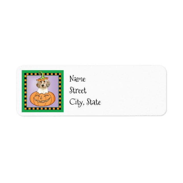 Halloween English Setter Return Address Label (Front)