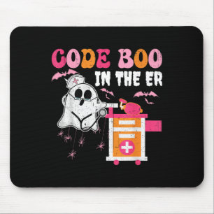 Halloween Er Costume Code Boo In The Er Nurse Crew Mouse Pad