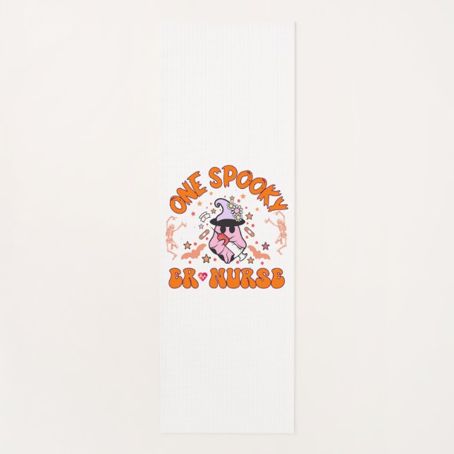 Halloween ER Nurse - One Spooky ER Nurse, skeleton Yoga Mat (Front)