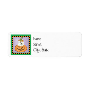 Halloween Eskie Label Return Address Label
