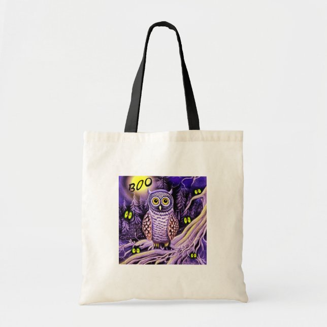 Halloween Eule Tote Bag (Front)