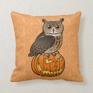 Halloween Eurasian Eagle Owl Cushion