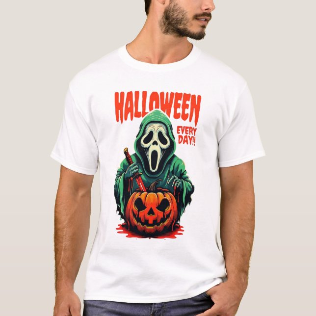 Halloween Every Day T-Shirt | Scream Ghostface  (Front)