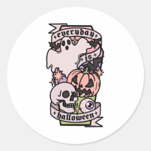Halloween Everyday Classic Round Sticker