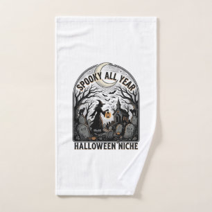 Halloween Everyday Shirt Spooky All Year Design_1 Hand Towel