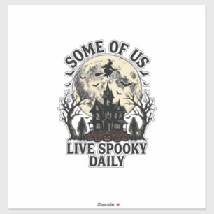 Halloween Everyday Shirt with Vintage Haunted Moon