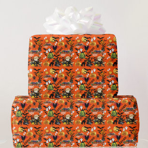 Halloween Everything Happy Birthday NAME Cute Wrapping Paper