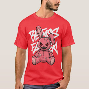 Halloween Evil Bunny Plush Scary Doll Horror Cute T-Shirt