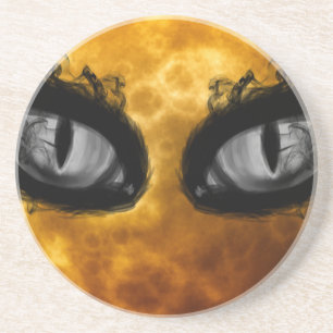 Halloween evil eyes coaster