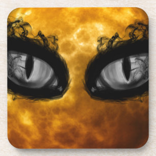 Halloween evil eyes coaster