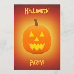 Halloween: Evil Jack-O-Lantern: Invitation Card