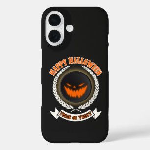 Halloween Evil Pumpkin Face Spooky Night iPhone 16 Case