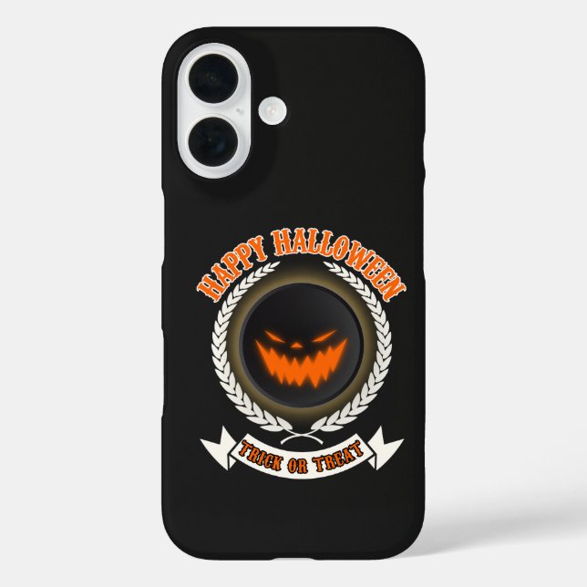 Halloween Evil Pumpkin Face Spooky Night Case-Mate iPhone Case (Back)