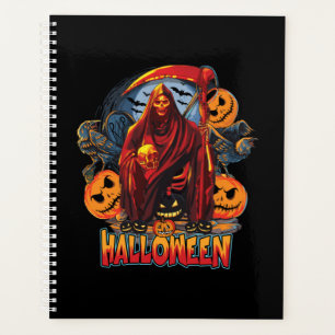Halloween Evil skeleton, Pumpkin Planner