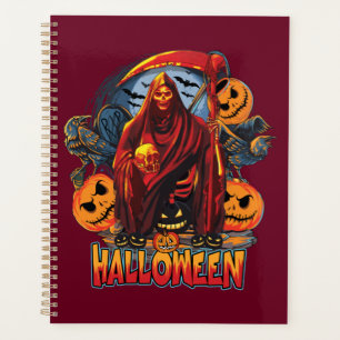 Halloween Evil skeleton, Pumpkin Planner