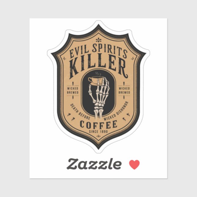 Halloween Evil Spirits Killer Coffee Potion (Sheet)