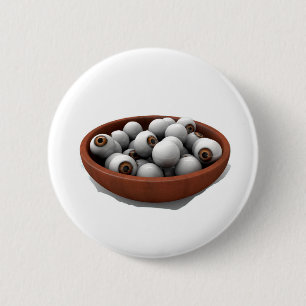 halloween eyeballs 6 cm round badge