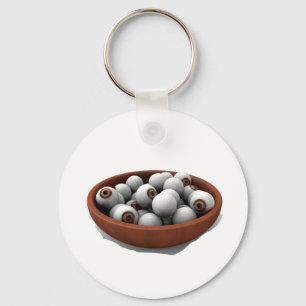 halloween eyeballs key ring