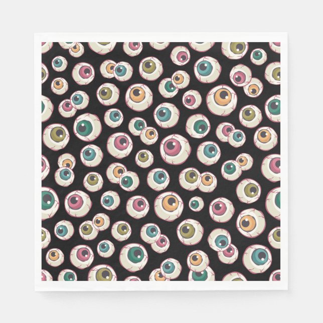 Halloween Eyeballs Napkin (Front)