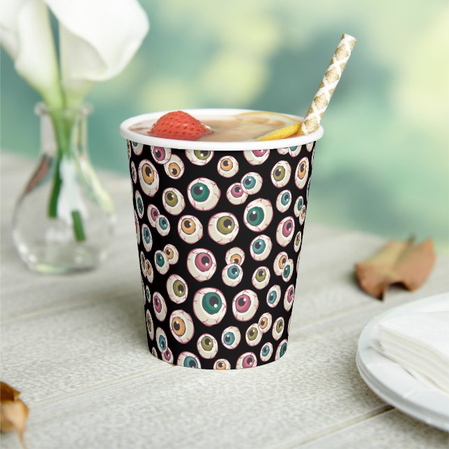 Halloween Eyeballs Paper Cups (Insitu)