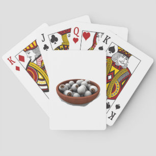 halloween eyeballs playing cards
