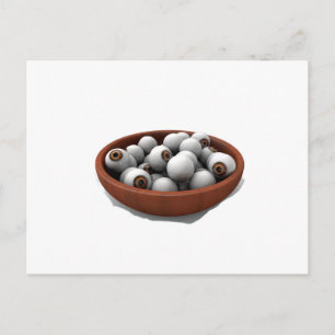 halloween eyeballs postcard