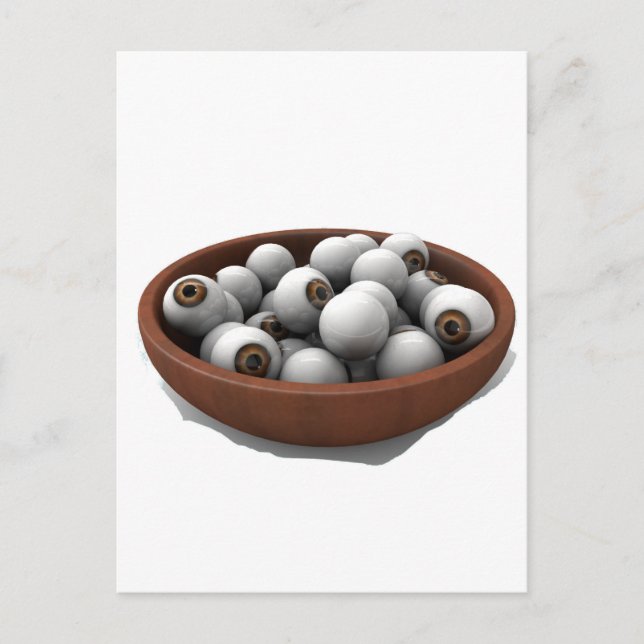 halloween eyeballs postcard (Front)