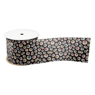 Halloween Eyeballs Satin Ribbon