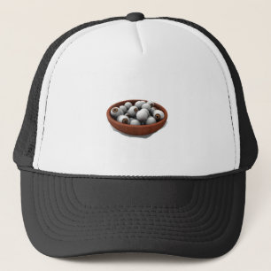 halloween eyeballs trucker hat