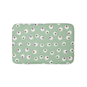 Halloween eyes, hand-drawn seamless pattern. bath mat