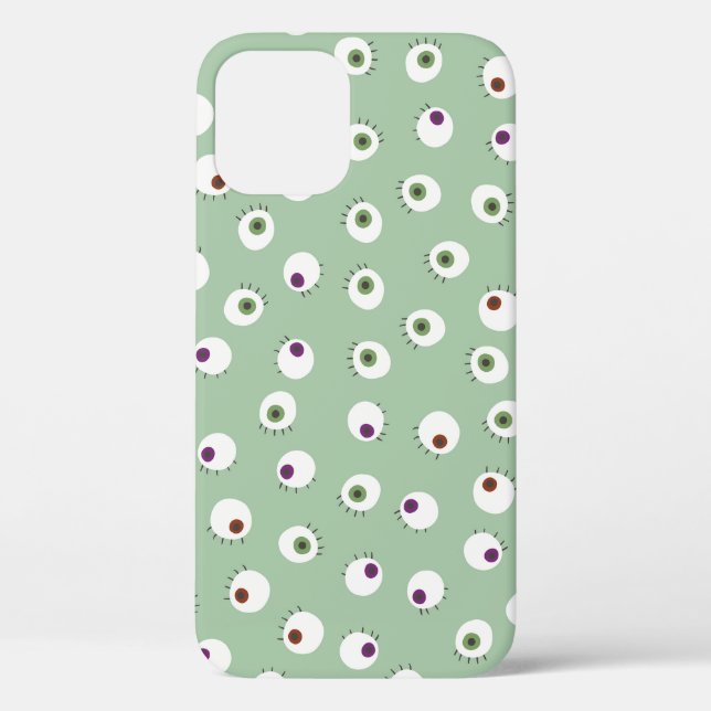 Halloween eyes, hand-drawn seamless pattern. Case-Mate iPhone case (Back)