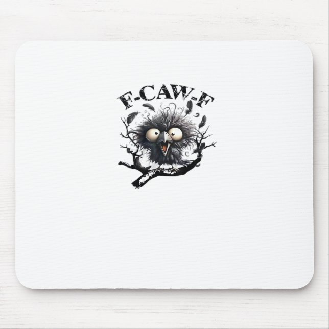 Halloween F-Caw-F Bird Cool Unique Mouse Pad (Front)