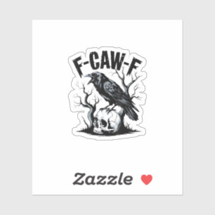 Halloween F-Caw-F Bird Crow Women Men Retro Classi