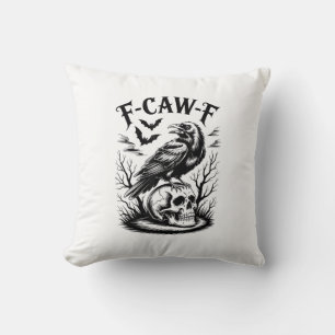 Halloween F-Caw-F Bird Crow Women Men Trendy Casua Cushion