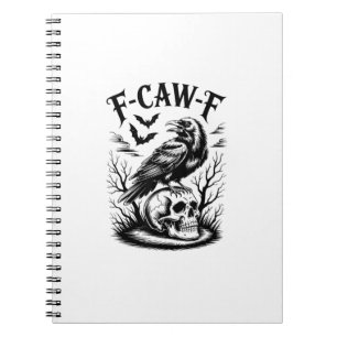 Halloween F-Caw-F Bird Crow Women Men Trendy Casua Notebook