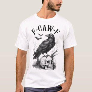 Halloween F Caw F Black Bird F Caw F Crow Women T-Shirt