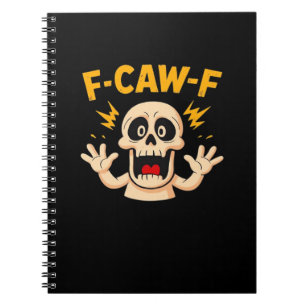 Halloween F-Caw-F Skull Notebook