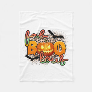 Halloween Fab Boo Lous Birthday Fleece Blanket