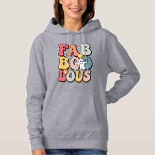 Halloween Faboolous Ghost Retro Groovy Funny Hoodie